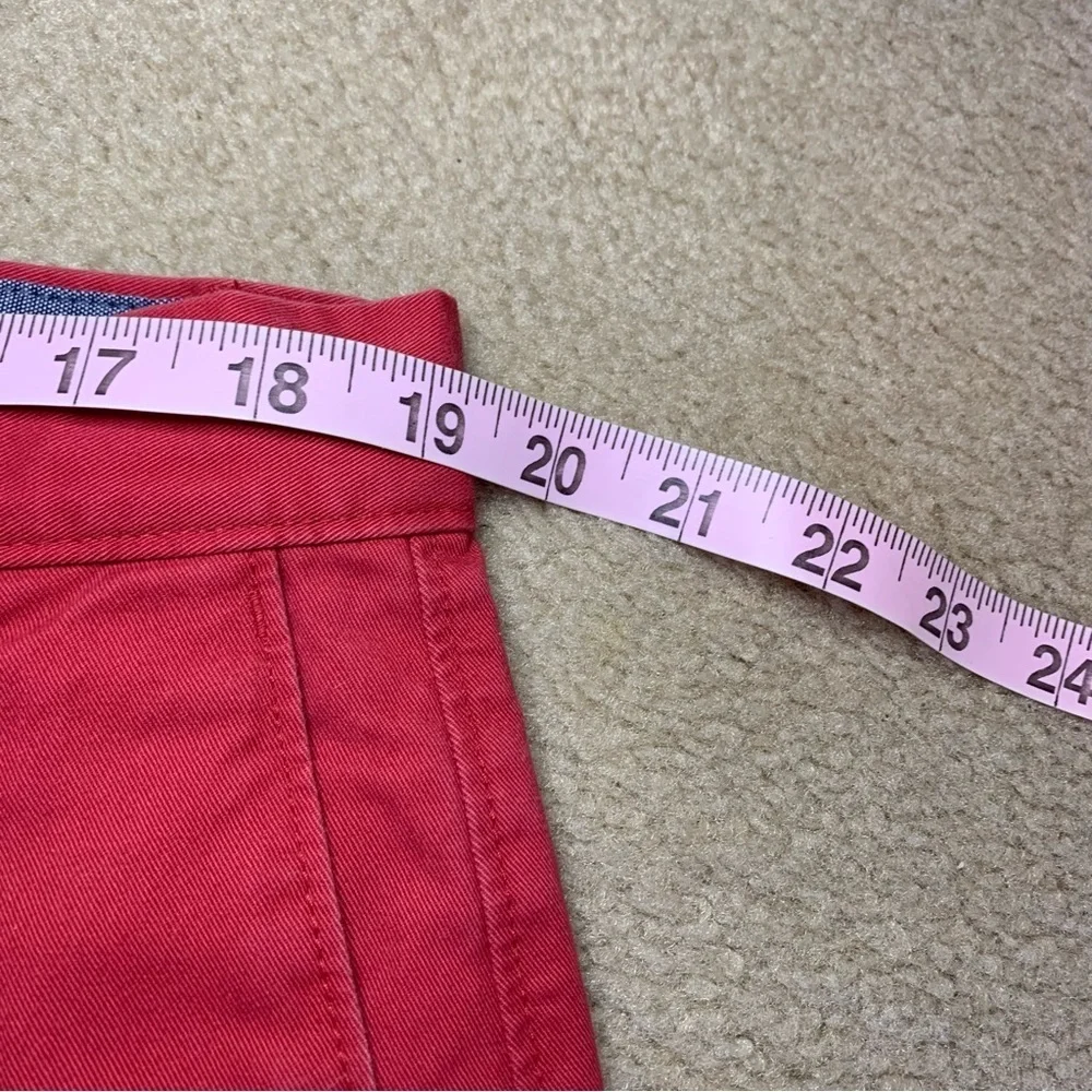 Banana Republic Factory Red Flat Front Chino Shorts- Sz 38